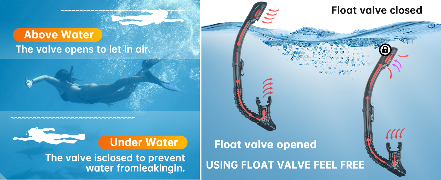 Silicone Snorkel Set