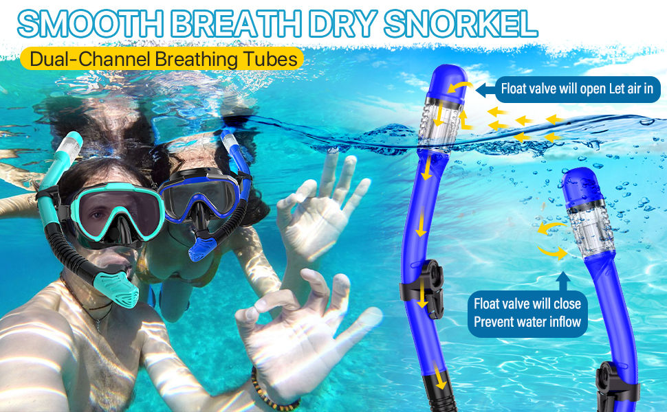 snorkel set for adult snorkeling gear