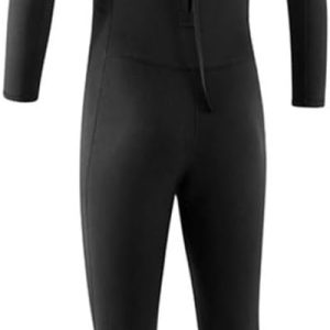 Diving Wetsuit Men 0.12Inch Ultra Stretch Neoprene Full Body Suit Back Zip Swimsuit for Spearfishing Snorkeling Canoeing Black L, Full Body Diving Suit
