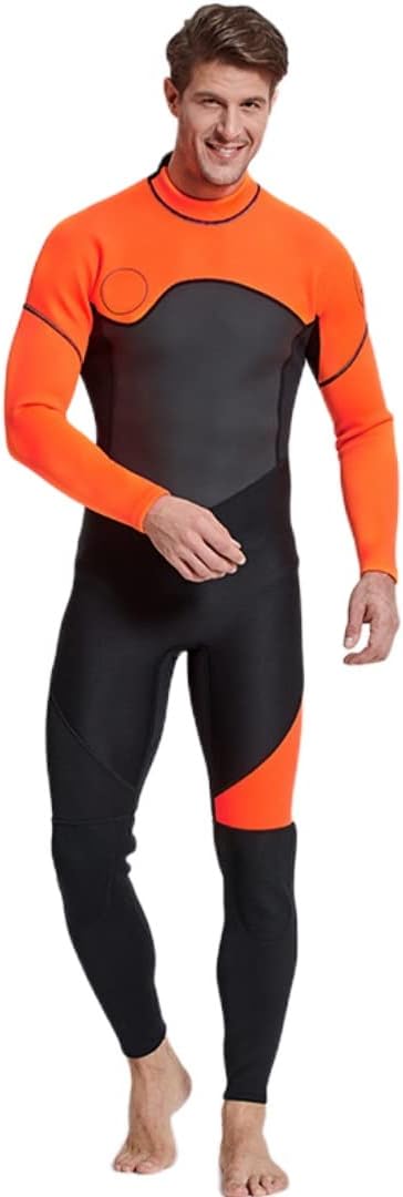 Diving Suit Mens 3mm Shorty Wetsuit Full Body Diving Suit Back Zip Wetsuit for Diving Snorkeling Surfing Swimming