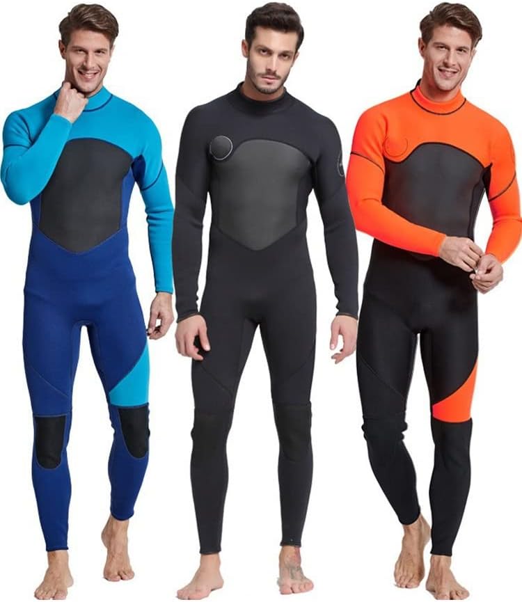 Diving Suit Mens 3mm Shorty Wetsuit Full Body Diving Suit Back Zip Wetsuit for Diving Snorkeling Surfing Swimming