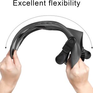 Snorkel Fins, Travel Size Adjustable Strap Diving Flippers with Mesh Bag and Extra Buckle Connector for Men Women Snorkeling Diving Swimming