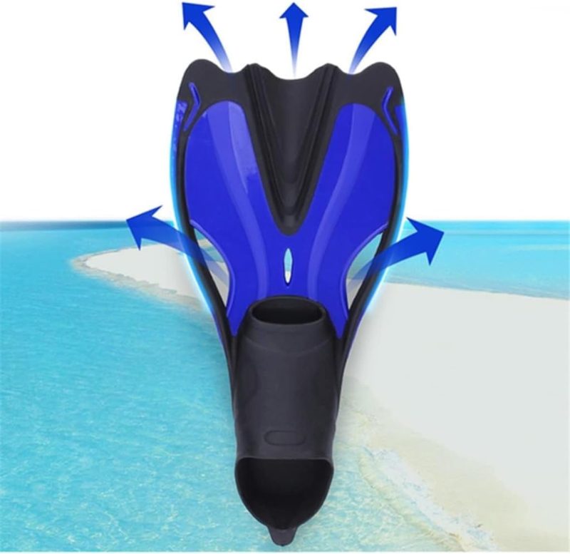 Flippers for Swimming Swimming Fins Adult Snorkeling Foot Flippers Diving Fins Beginner Swimming Equipment Portable Adult & Amp; Kids Diving Flippers White Medium