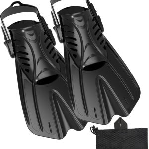 Diving fins Snorkeling Gear for Adults Snorkel fins ，Swim fins Open, Adjustable, Men, Women, Children, Swim Flippers