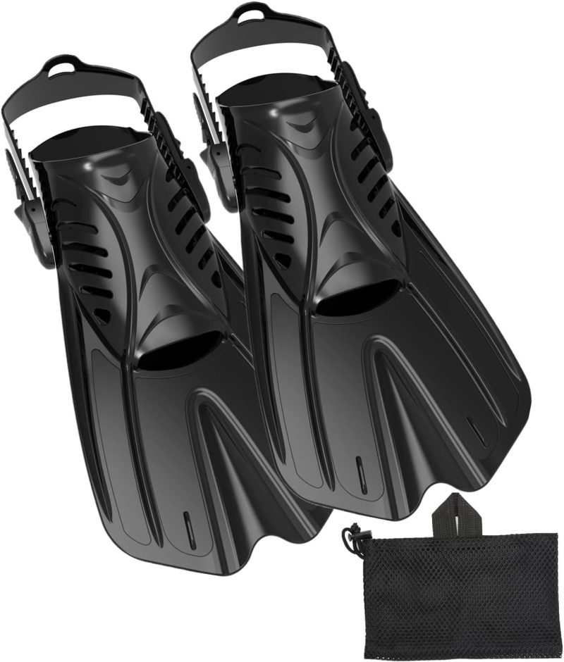 Diving fins Snorkeling Gear for Adults Snorkel fins ，Swim fins Open, Adjustable, Men, Women, Children, Swim Flippers