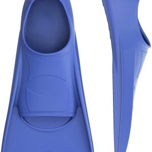 Swim Fins, Kids Swim Training Fins for Lap Swimming, Travel Size Flippers with Mesh Bag, Silicone Swimming Fins for Kids Teens Adults Women Men