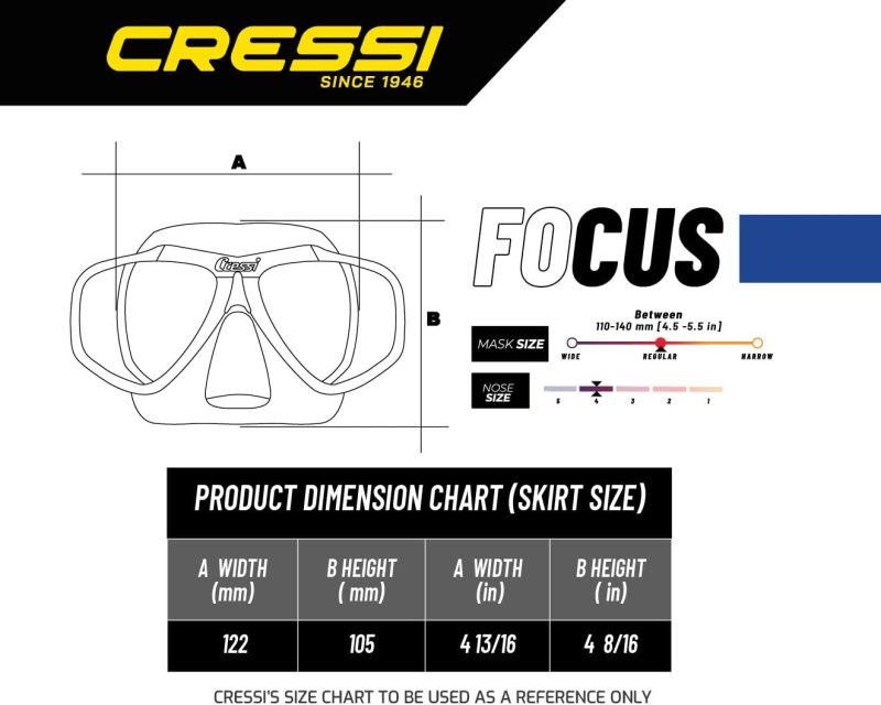 First Dive Mask with Inclined Lenses for Scuba Diving : Focus: Made in Italy