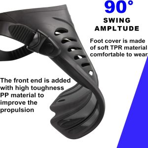 Diving fins Snorkeling Gear for Adults Snorkel fins ，Swim fins Open, Adjustable, Men, Women, Children, Swim Flippers