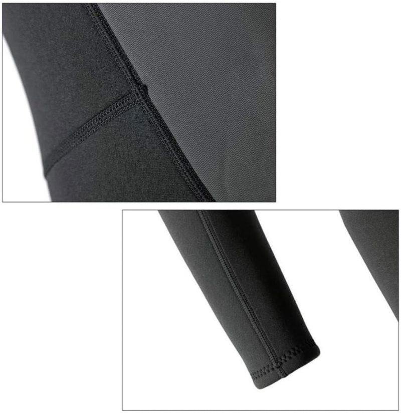 Diving Wetsuit Men 0.12Inch Ultra Stretch Neoprene Full Body Suit Back Zip Swimsuit for Spearfishing Snorkeling Canoeing Black L, Full Body Diving Suit