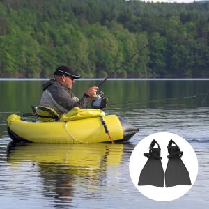 Float Tube Fin, One Size Adjustable Buckle, Float Tube Fins for Fishing for Diving, for Adult Men Women