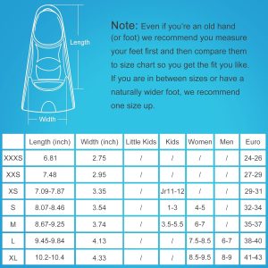 Swim Fins, Kids Swim Training Fins for Lap Swimming, Travel Size Flippers with Mesh Bag, Silicone Swimming Fins for Kids Teens Adults Women Men