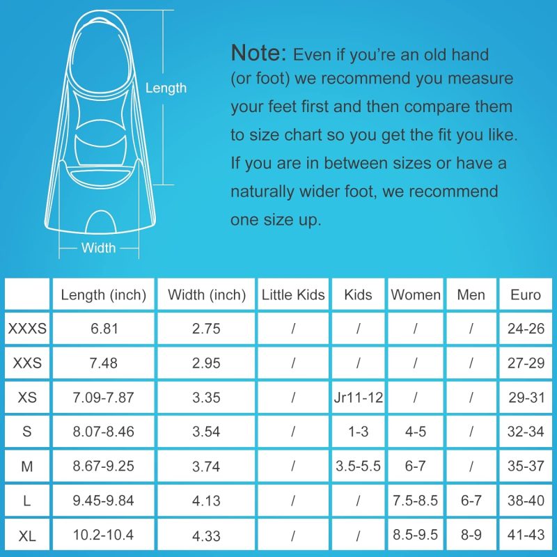 Swim Fins, Kids Swim Training Fins for Lap Swimming, Travel Size Flippers with Mesh Bag, Silicone Swimming Fins for Kids Teens Adults Women Men