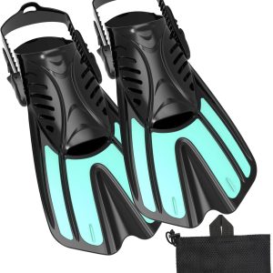 Diving fins Snorkeling Gear for Adults Snorkel fins ，Swim fins Open, Adjustable, Men, Women, Children, Swim Flippers