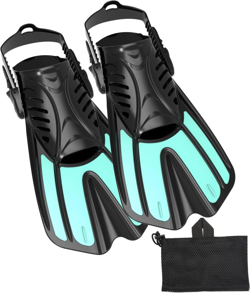 Diving fins Snorkeling Gear for Adults Snorkel fins ，Swim fins Open, Adjustable, Men, Women, Children, Swim Flippers