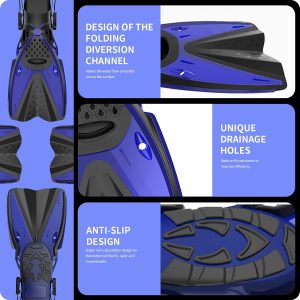 Mask Fins Snorkeling Gear for Adults Men Women, Swim Goggles 180° Panoramic View Diving Mask Anti-Fog Anti-Leak&Dry Top Snorkel and Dive Flippers with Gear Bag for Snorkeling Swimming