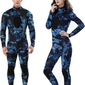 71RmugWxiVL._AC_SL1200-20240618-095024 Unisex Neoprene 3mm Scuba Diving Suit One Piece Mens Camo Full Body Spearfishing Wetsuit