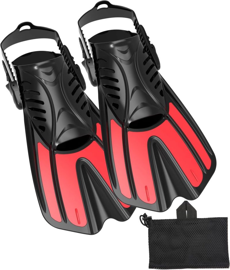Diving fins Snorkeling Gear for Adults Snorkel fins ，Swim fins Open, Adjustable, Men, Women, Children, Swim Flippers