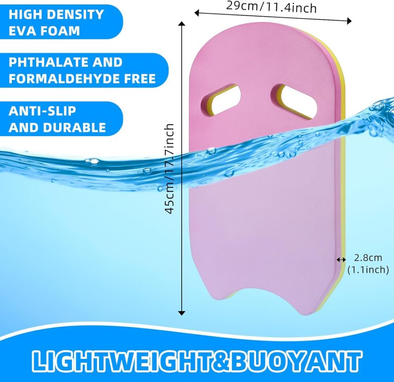 4 Pcs Swim Training Set Swimming Goggles Swim Cap Youth Swimming Fins Silicone Flippers Kickboard for Kids