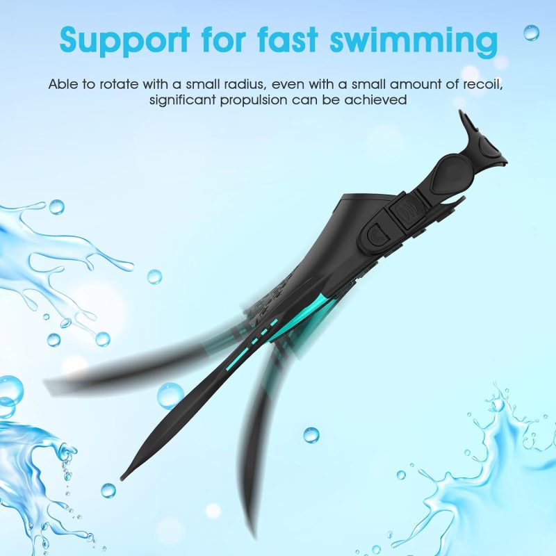 Adult Dving Fins Adjustable Short Swim Fins