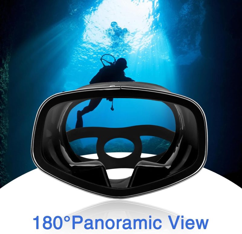 Scuba Mask with Drain Valve Wide View Suitable for Adults Scuba Diving, Free Diving, and Snorkeling Goggles Mask…