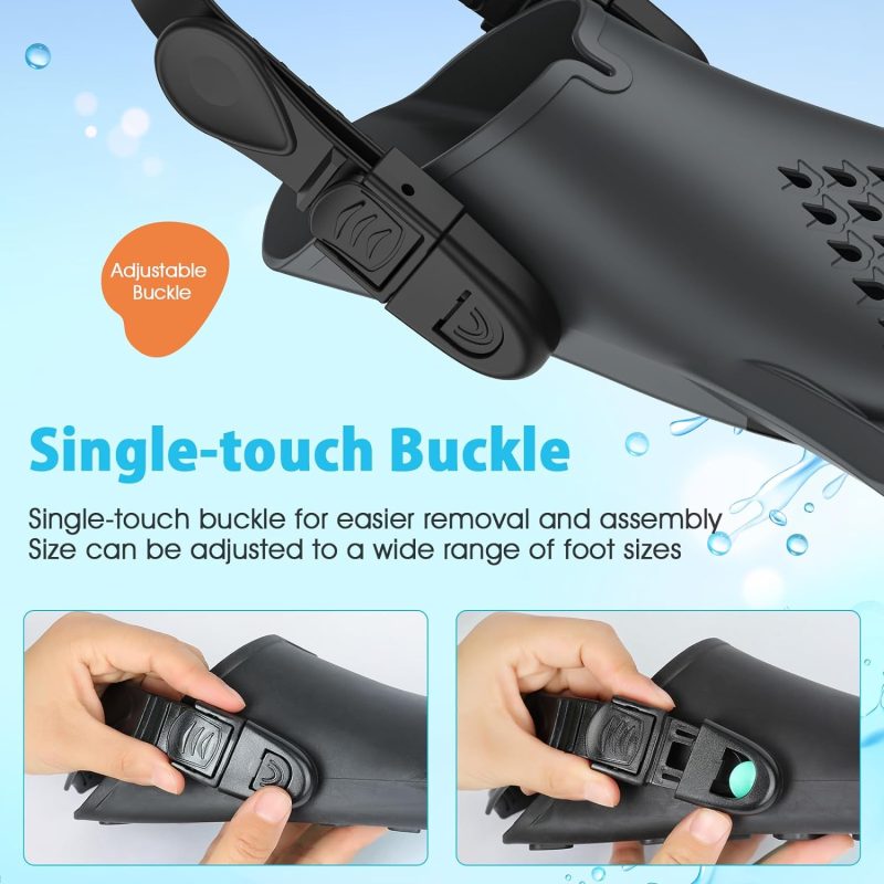 Adult Dving Fins Adjustable Short Swim Fins