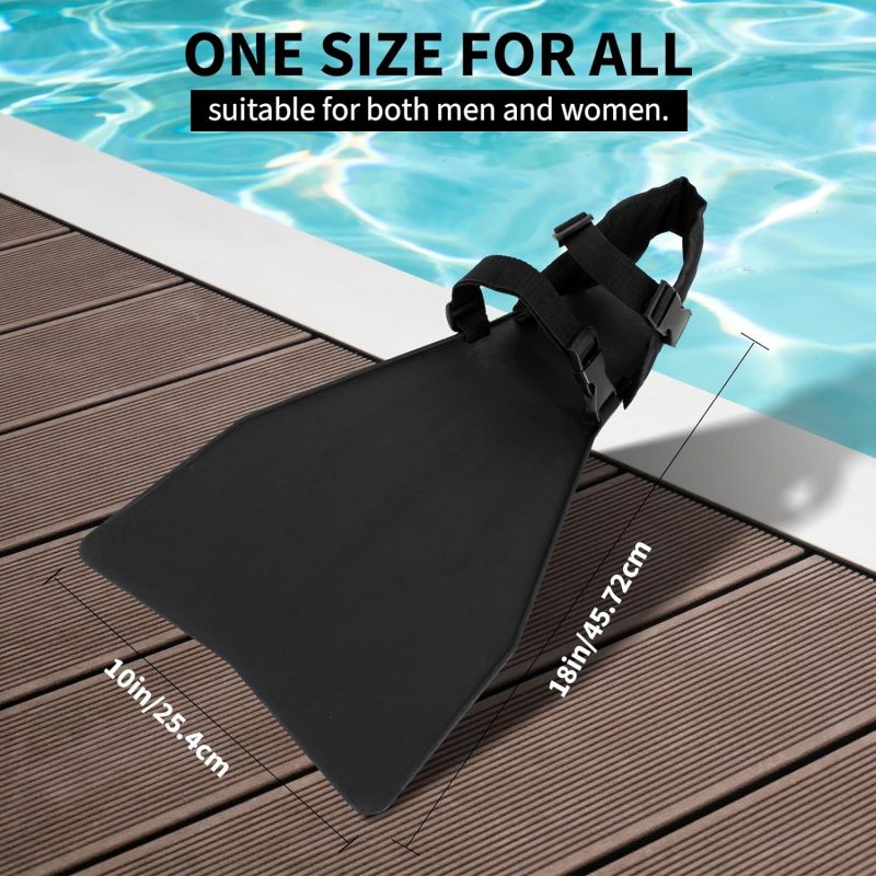 Float Tube Fin, One Size Adjustable Buckle, Float Tube Fins for Fishing for Diving, for Adult Men Women