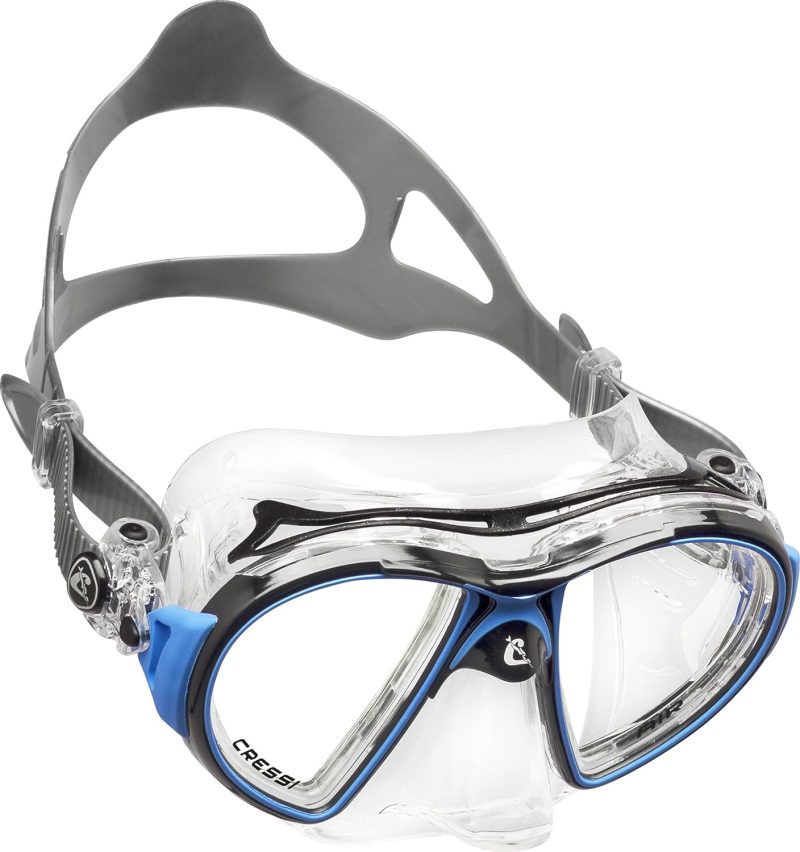 Adult Premium Low Volume Scuba Diving Mask, Crystal Silicone | Air: made in Italy