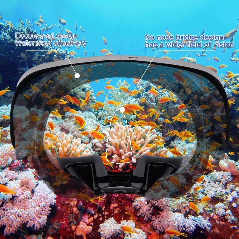 Scuba Mask with Drain Valve Wide View Suitable for Adults Scuba Diving, Free Diving, and Snorkeling Goggles Mask…
