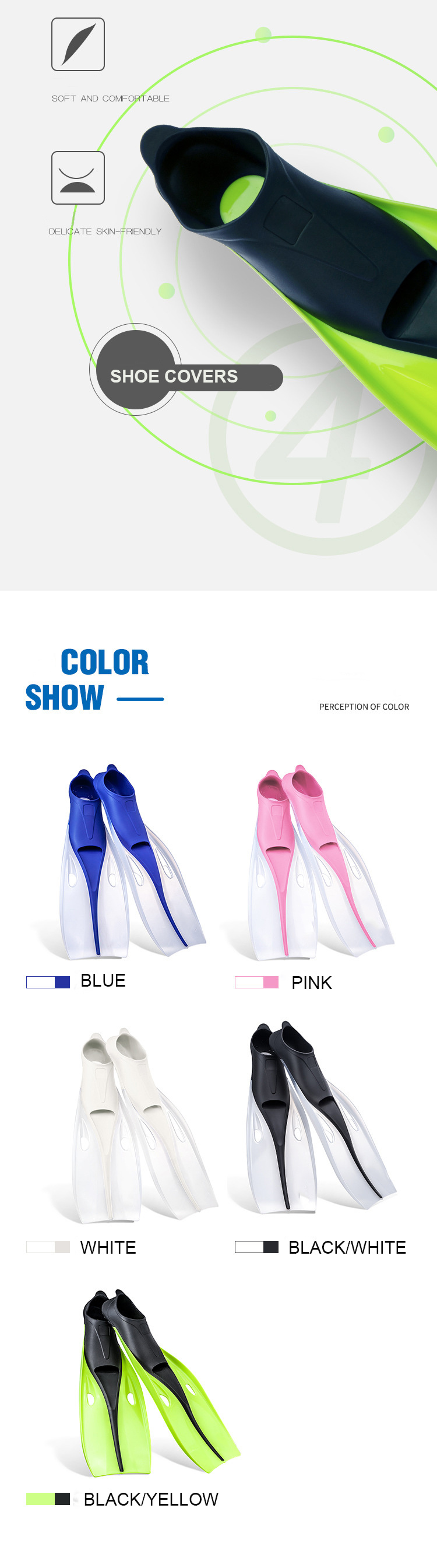 Double Eddy Current Hot Sale OEM Acceptable Adult Unisex Diving Fins