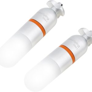 2Pcs Scuba Dive Strobe Signal Light, Mini Tank Light Night Dive Marker Light, Underwater 150M LED Flashing Safety Light Beacon Diving Light with AAA Battery (Blue)