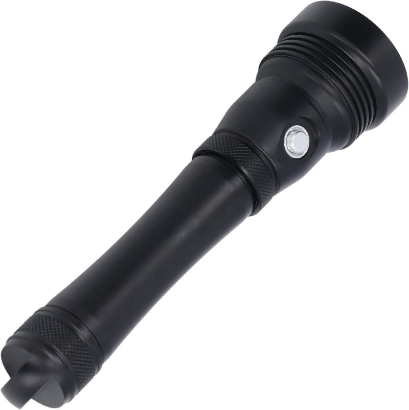 5000lm Diving Flashlight, Super Bright Underwater Diving Flashlight with 3 Modes, IP8 Waterproof Night Dive Torch 100 Meters Submersible Light