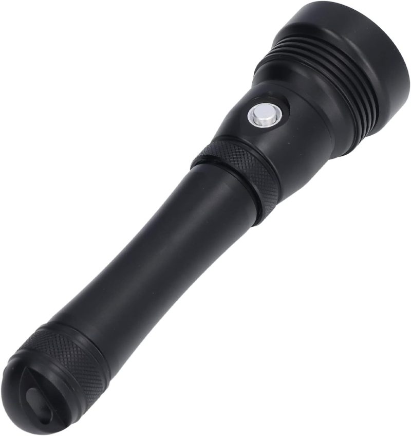 5000lm Diving Flashlight, Super Bright Underwater Diving Flashlight with 3 Modes, IP8 Waterproof Night Dive Torch 100 Meters Submersible Light