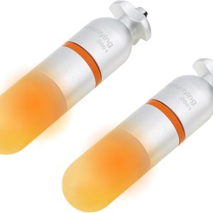 2Pcs Scuba Dive Strobe Signal Light, Mini Tank Light Night Dive Marker Light, Underwater 150M LED Flashing Safety Light Beacon Diving Light with AAA Battery (Blue)