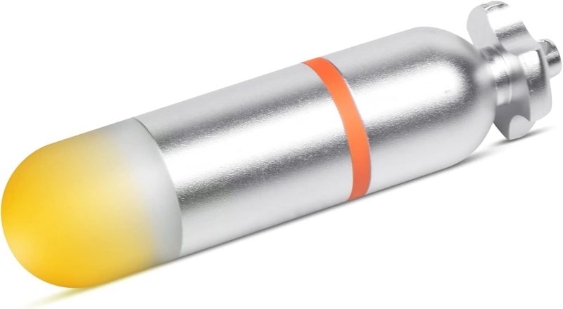 ORCATORCH SD01PRO Upgrade Bright Dive Signal Light, Submersible Beacon Mini Tank Marker Light with Constant and Flashing Modes, for Scuba Diving and Night Time Visibility (Green)