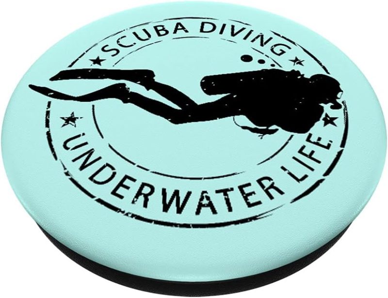 Scuba Diving Gear Scuba Diving Diver Equipment Dive PopSockets Swappable PopGrip