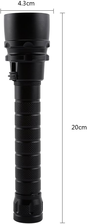 Cocoarm Dive Light, 2000 LM Underwater Flashlight Diving Torch with Hand Strap for Specially Designed for Diving
