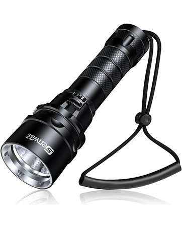 Scuba Diving Flashlight Dive Torch 2000 Lumen Waterproof Underwater