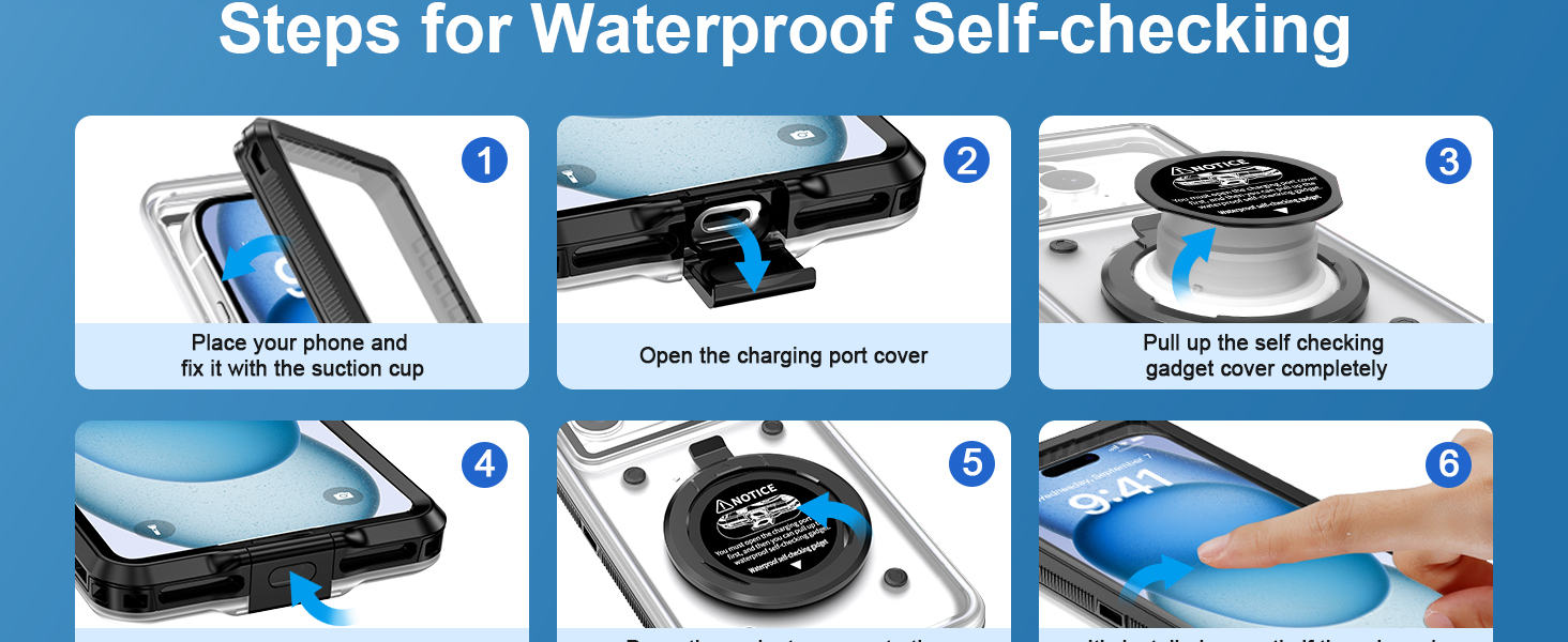 how to install the waterproof phone case
