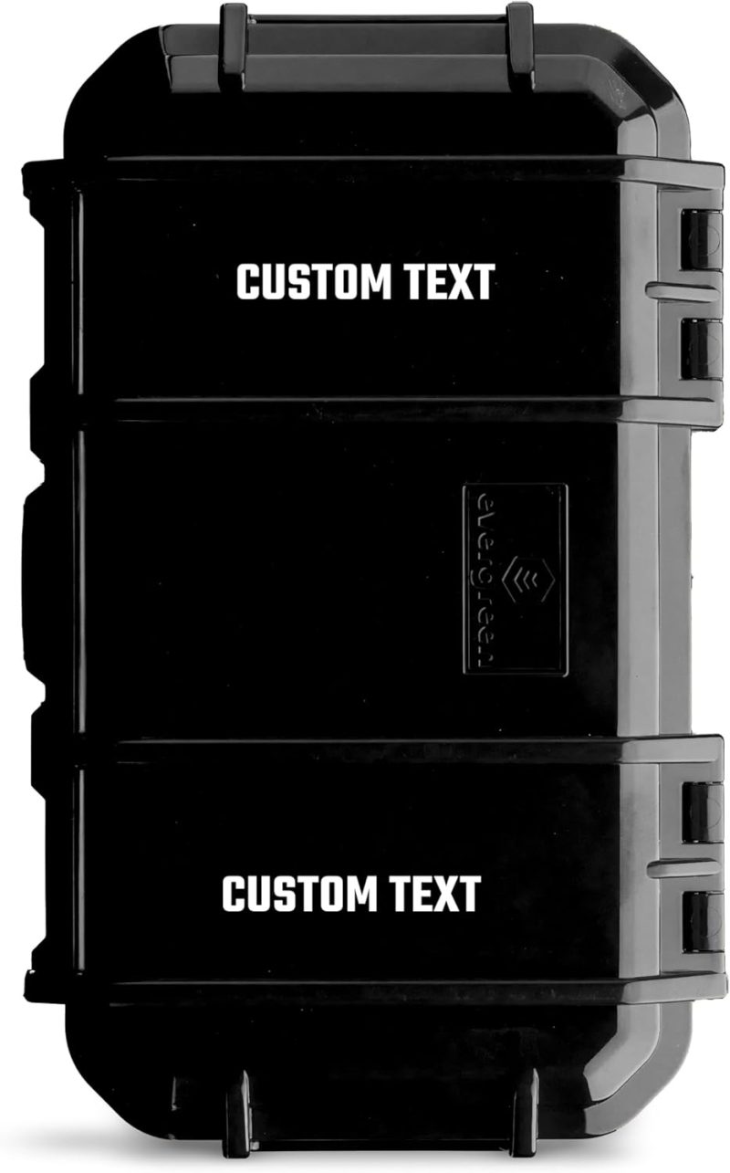Evergreen 56 Waterproof Dry Box Protective Case - Travel Safe/Mil Spec/USA Made - for Tackle Organization of Cameras, Phones, Camping, Fishing, Hiking, EDC, Water Sports, Knives (Clear)