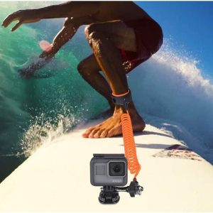 Steel-cored Waterproof Action Camera Anti-Loose Dive Wrist Strap, Diving Surfing Snorkeling Drifting Safety Wire Rope Tether for GoPro Sony Olympus DJI Sports Motion Camcorder Underwater Photography