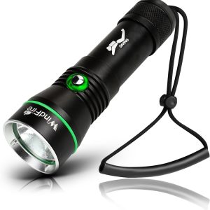 WINDFIRE Dive Lights Scuba Diving Flashlight, 5000LM Scuba Dive Light Rechargeable, IPX8 Waterproof Flashlight Underwater Lights, 3 Modes Diving Torch with Power Indicator for Night Diving
