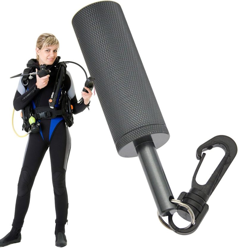 Diving Pointer - Underwater Diving Stick | Noise Maker Signal Bell Diving Stick Underwater Communication Device | Clip Aluminum Alloy Underwater Shaker for Diving Scuba