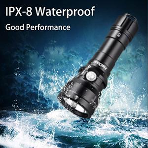 IPX8 DIVING FLASHLIGHT HECLOUD