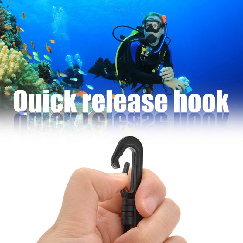 Dive Rattle Stick Aluminium Alloy Diving Shaker Non slip Diving Gear with Inner Ball Fast Release Portable Corrosion Resistant Scuba Diving Accessories