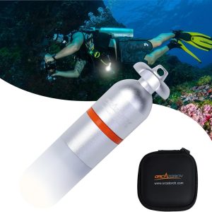 ORCATORCH SD01PRO Upgrade Bright Dive Signal Light, Submersible Beacon Mini Tank Marker Light with Constant and Flashing Modes, for Scuba Diving and Night Time Visibility (Green)
