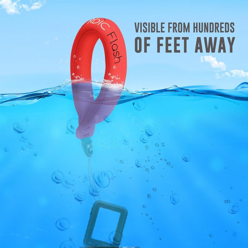 Waterproof Camera Float (2-pack) Floating Strap for GoPro Hero12, DJI Action 4, Insta360 Ace Pro, Olympus Tough TG-6, & Many More Action Cameras and Phones