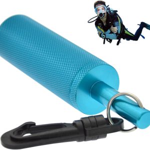 Dive Rattle Stick Aluminium Alloy Diving Shaker Non slip Diving Gear with Inner Ball Fast Release Portable Corrosion Resistant Scuba Diving Accessories