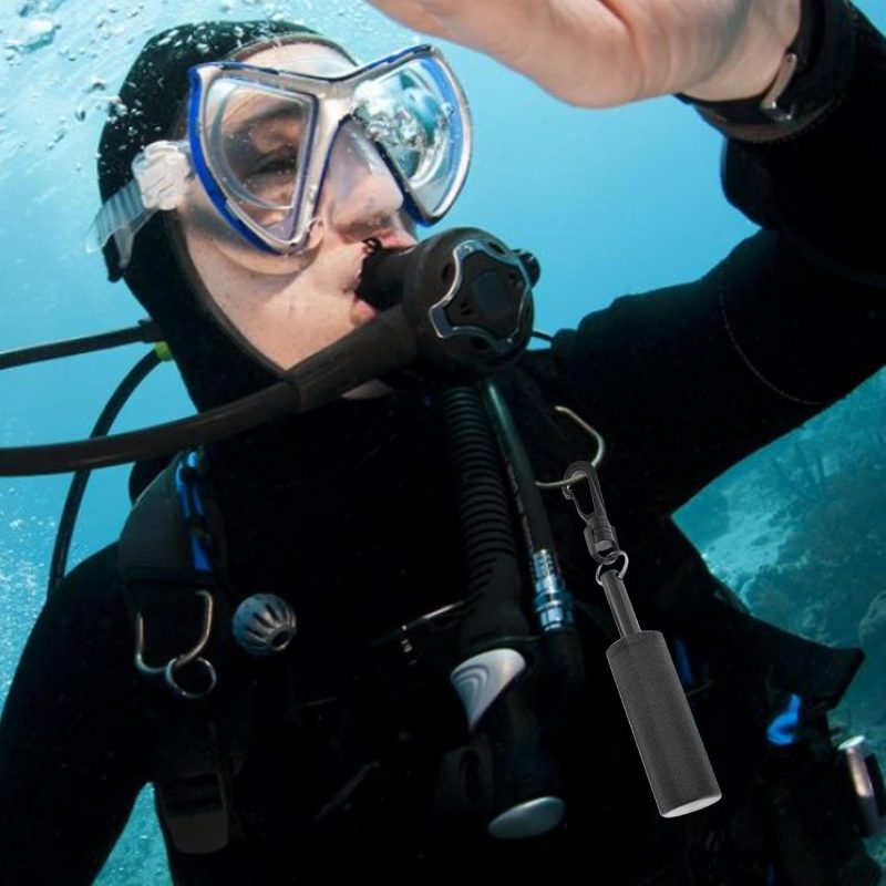 Diving Pointer - Underwater Diving Stick | Noise Maker Signal Bell Diving Stick Underwater Communication Device | Clip Aluminum Alloy Underwater Shaker for Diving Scuba