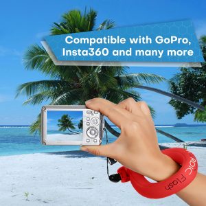 Waterproof Camera Float (2-pack) Floating Strap for GoPro Hero12, DJI Action 4, Insta360 Ace Pro, Olympus Tough TG-6, & Many More Action Cameras and Phones