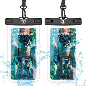 81803hIc-_L._AC_SL1500 Tekcoo Waterproof Phone Case 2-Pack IPX8 Clear Pouch Dry Bag for Samsung Galaxy S24 Ultra Plus Note 20 S23 S22 S21 FE A14 A03S A15 A23 iPhone 15 14 13 12 Pro Max XR SE Moto G Stylus Power Edge 5G UW